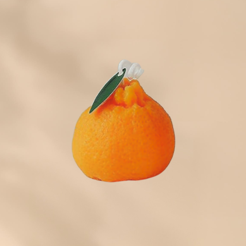 Orange Fruit Candle Holiday Gift Cozy Home Accent Fresh Citrus Decor