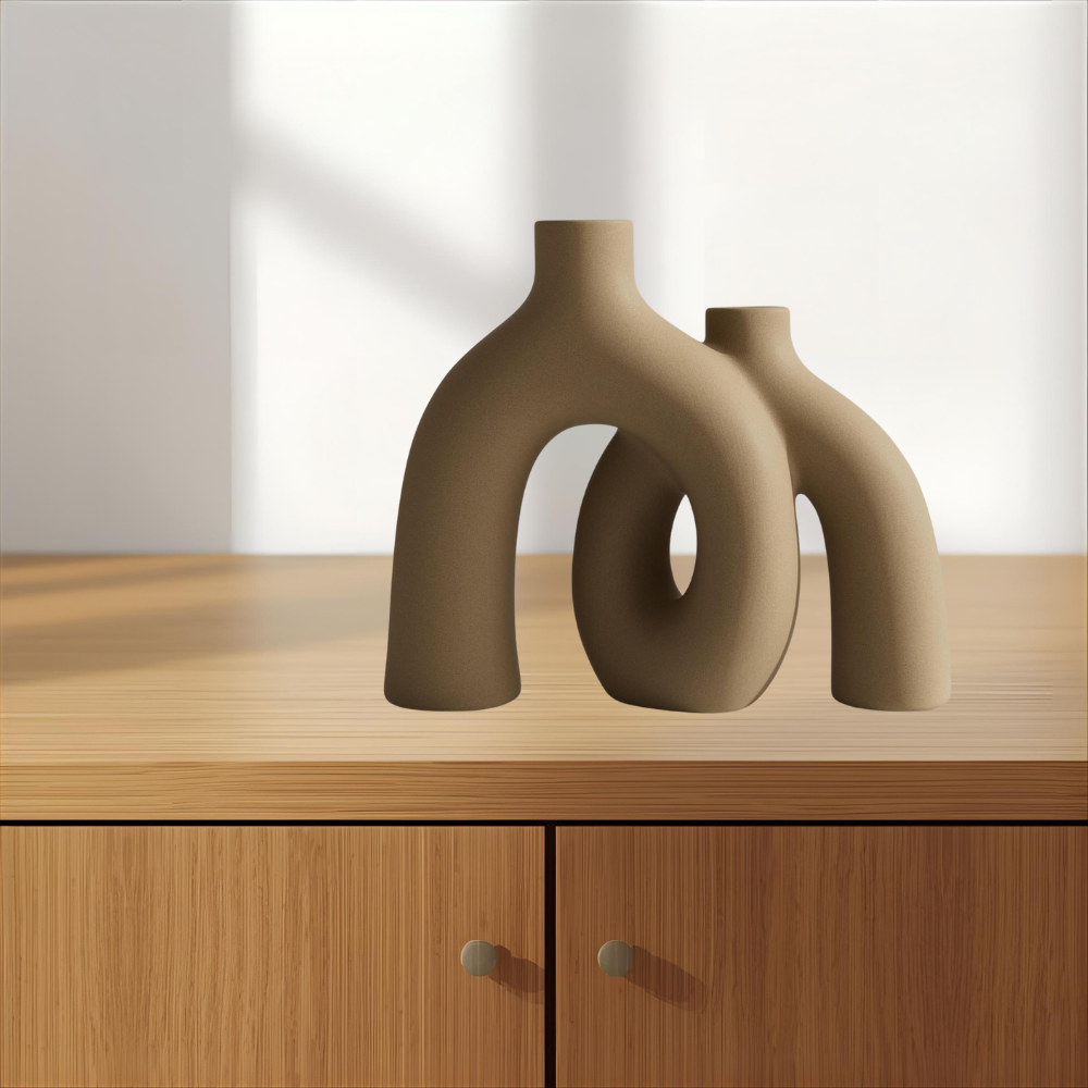 Minimalist Sculptural Vase Set For Modern Homes Cozy Neutral Decor Accent