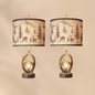 Set 2 Rustic Antler Lamps Cozy Cabin Bedroom Light For Warm Evenings Woodland Home Decor