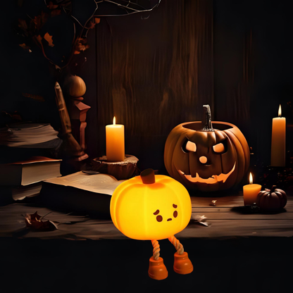 Haloween Pumpkin Pat Night Light Cozy Bedroom Glow For Sleep Reading Or Gentle Evenings