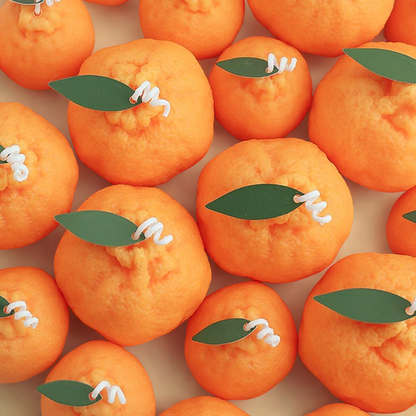 Orange Fruit Candle Holiday Gift Cozy Home Accent Fresh Citrus Decor
